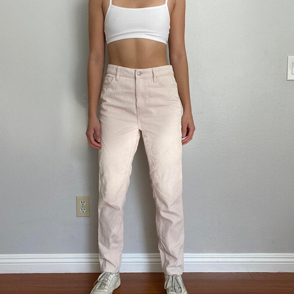 BDG Pink Mom High Rise Corduroy